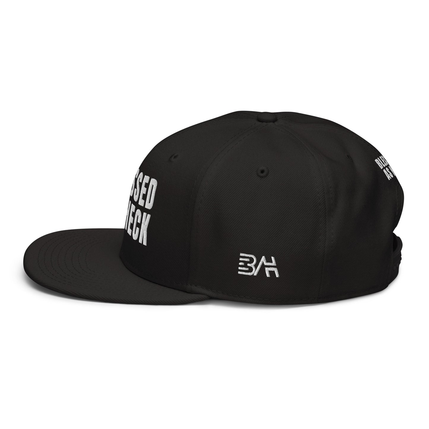(LARGE FIT) "Blessed As Heck" Snapback Hat