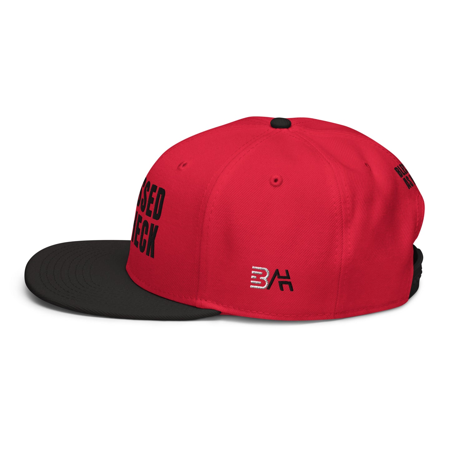 (LARGE FIT) "Blessed As Heck" Snapback Hat