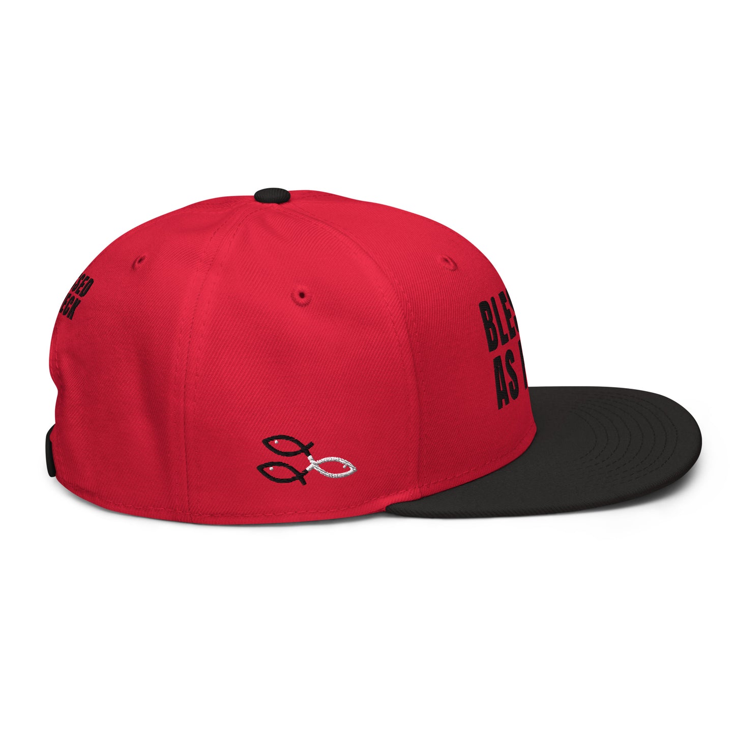 (LARGE FIT) "Blessed As Heck" Snapback Hat