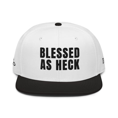 (LARGE FIT) "Blessed As Heck" Snapback Hat