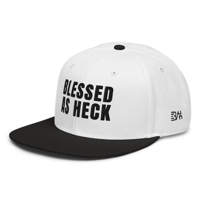 (LARGE FIT) "Blessed As Heck" Snapback Hat