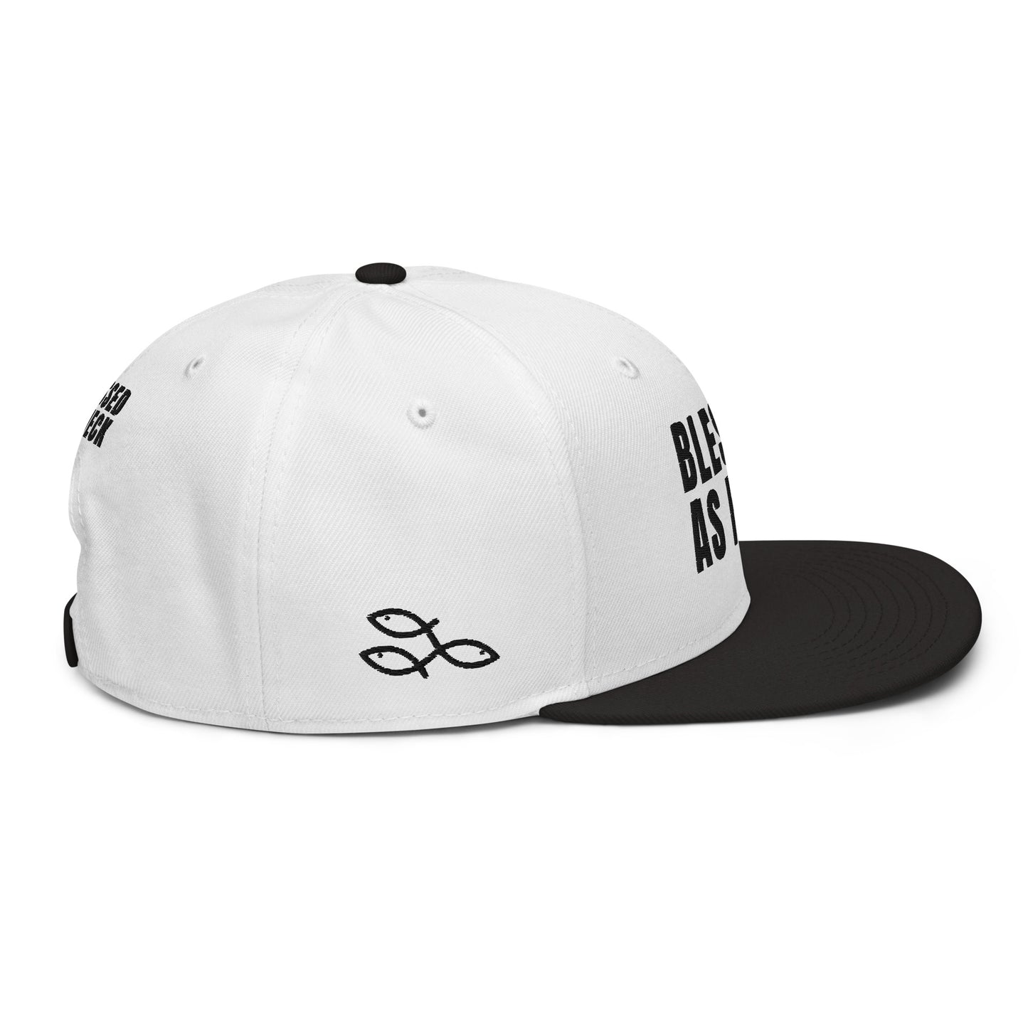 (LARGE FIT) "Blessed As Heck" Snapback Hat