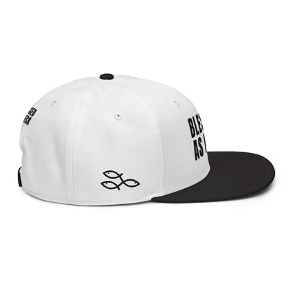 (LARGE FIT) "Blessed As Heck" Snapback Hat