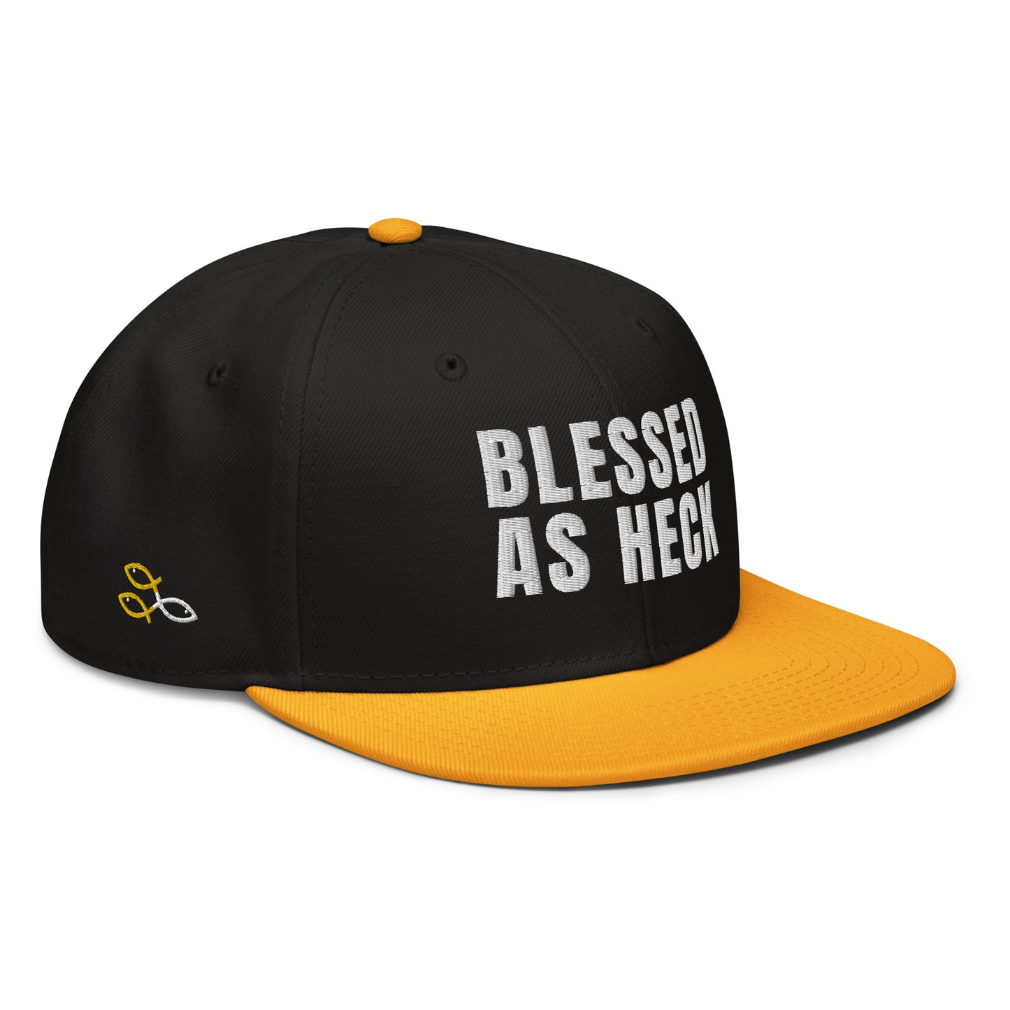 (LARGE FIT) "Blessed As Heck" Snapback Hat