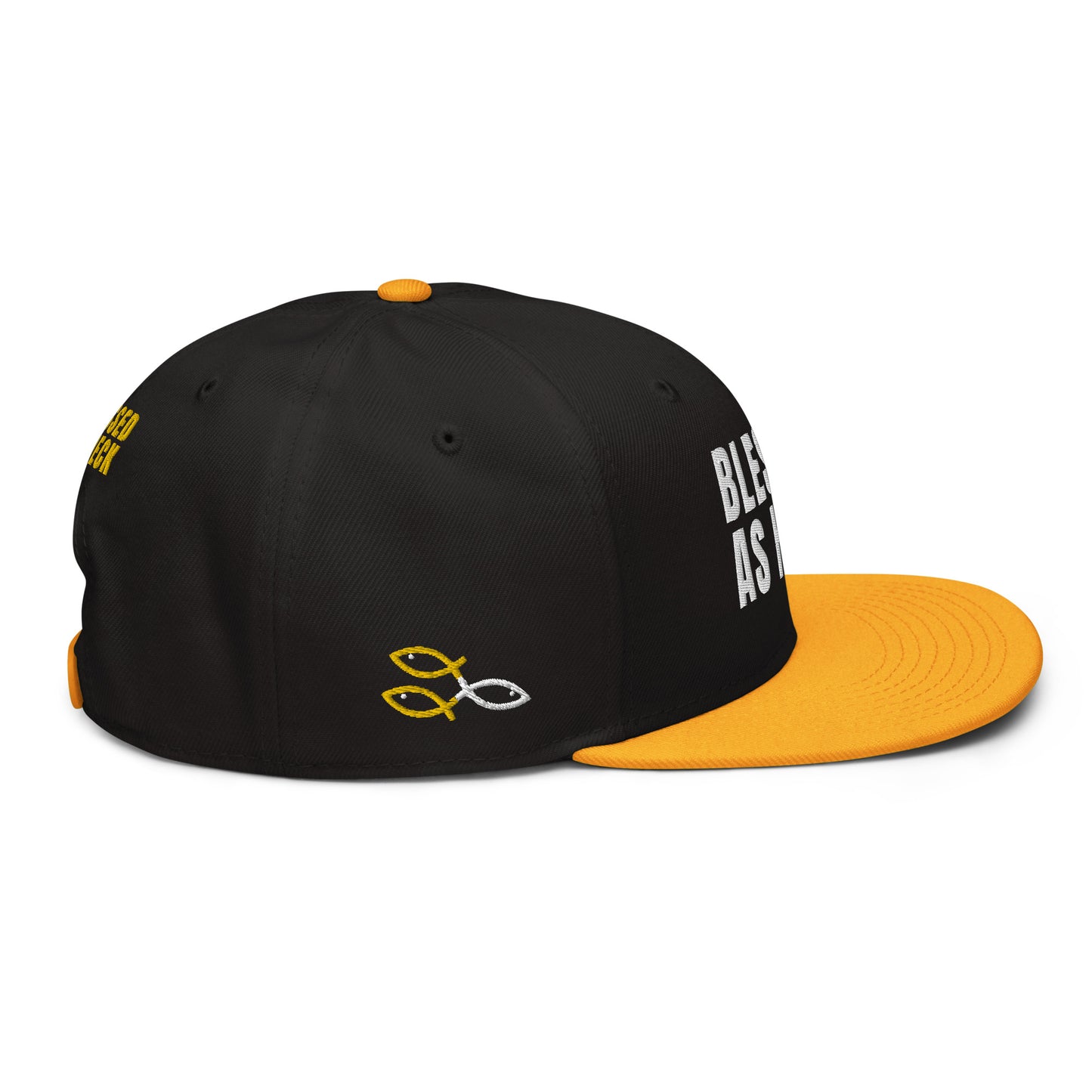 (LARGE FIT) "Blessed As Heck" Snapback Hat