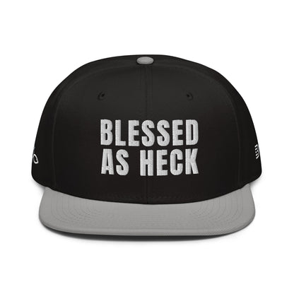 (LARGE FIT) "Blessed As Heck" Snapback Hat