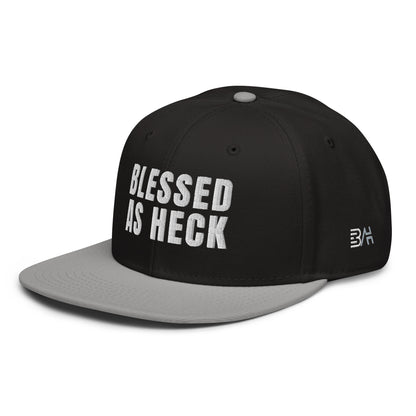 (LARGE FIT) "Blessed As Heck" Snapback Hat