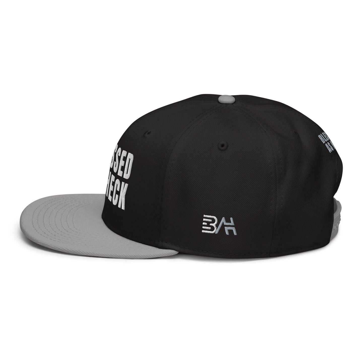(LARGE FIT) "Blessed As Heck" Snapback Hat