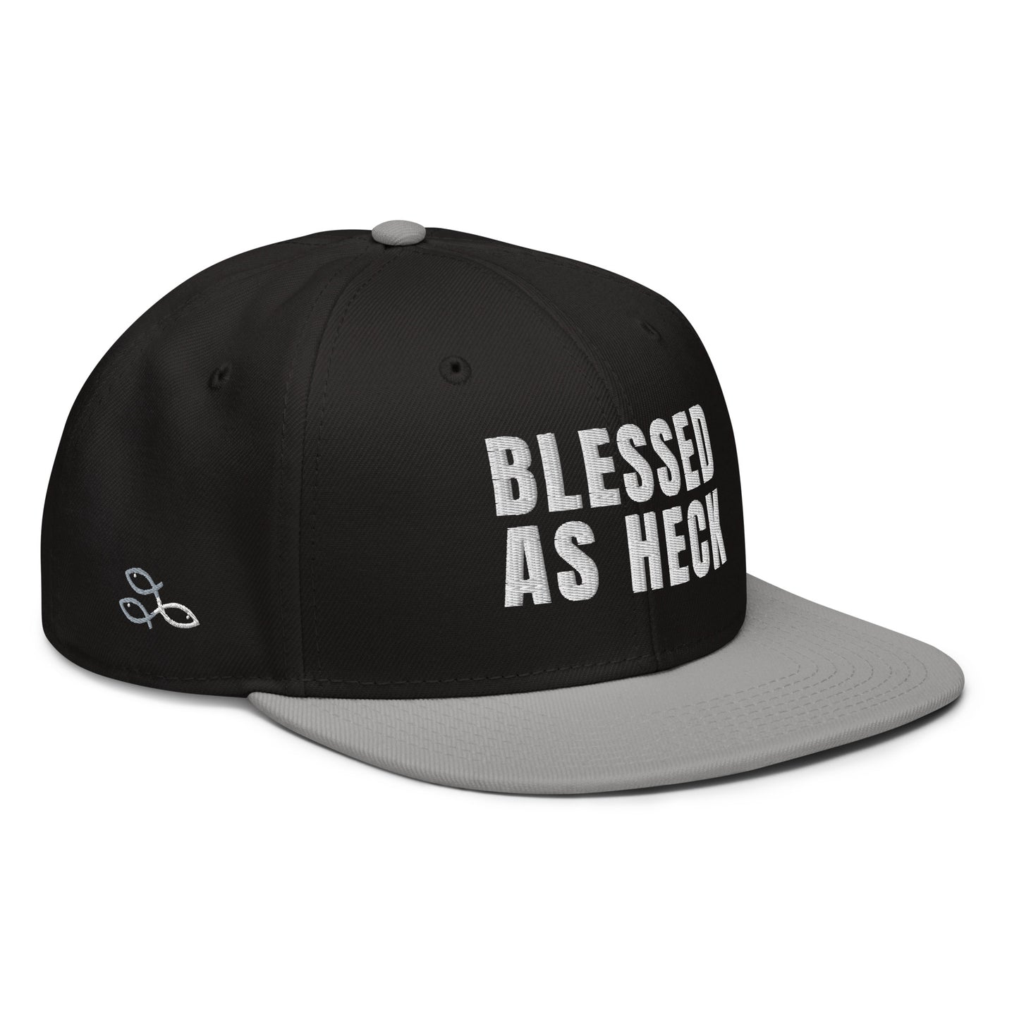 (LARGE FIT) "Blessed As Heck" Snapback Hat