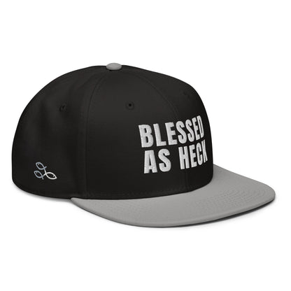 (LARGE FIT) "Blessed As Heck" Snapback Hat