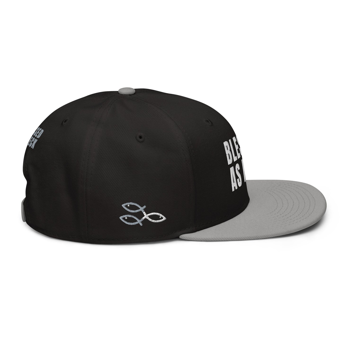 (LARGE FIT) "Blessed As Heck" Snapback Hat