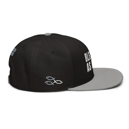 (LARGE FIT) "Blessed As Heck" Snapback Hat
