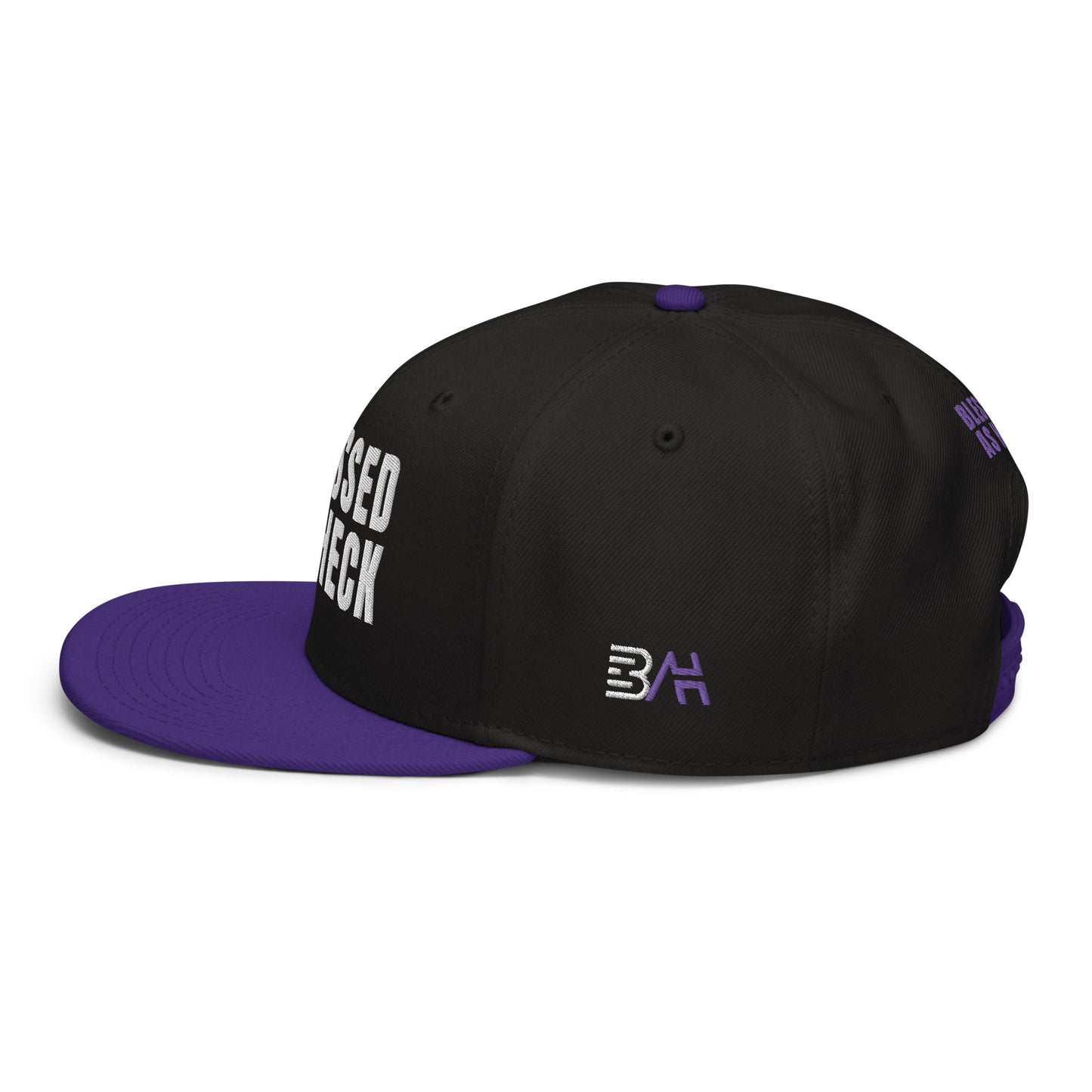 (LARGE FIT) "Blessed As Heck" Snapback Hat