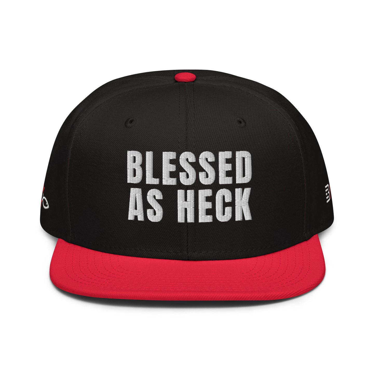 (LARGE FIT) "Blessed As Heck" Snapback Hat