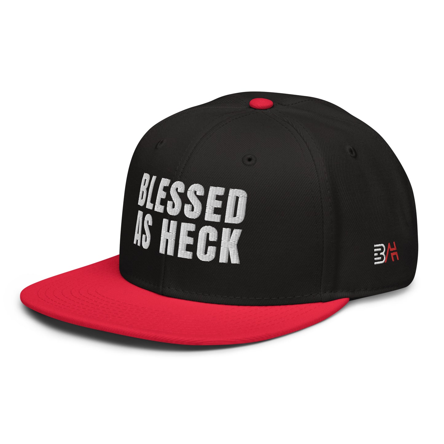 (LARGE FIT) "Blessed As Heck" Snapback Hat
