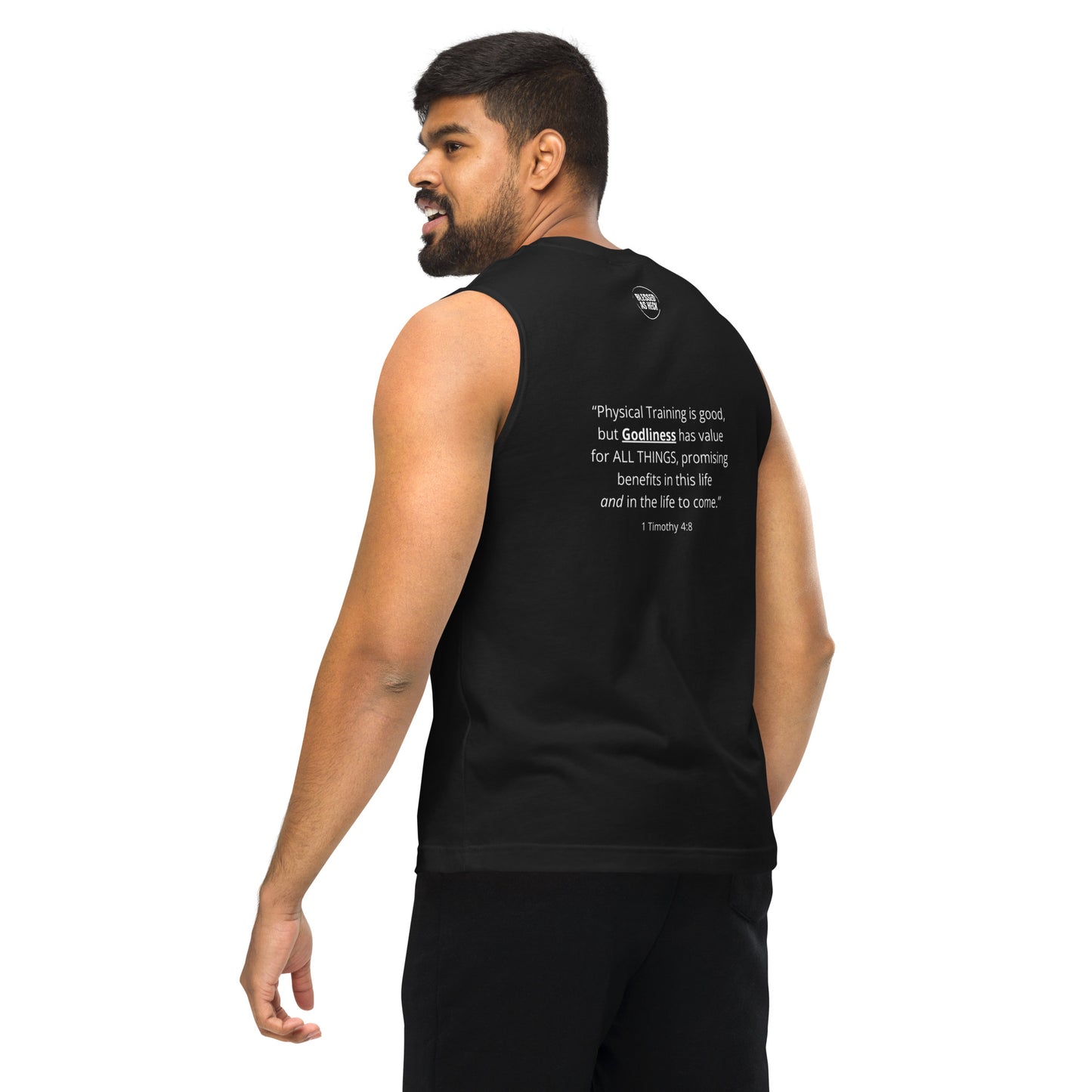 ''Spiritually Fit'' (Embroidered) Muscle Shirt