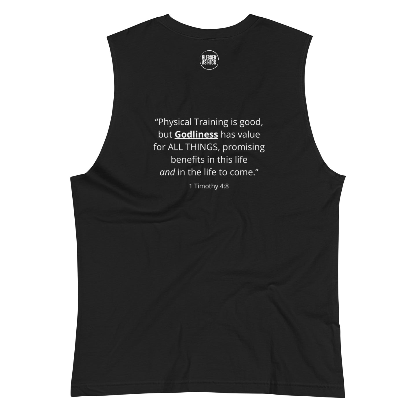 ''Spiritually Fit'' (Embroidered) Muscle Shirt