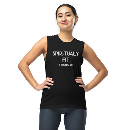 ''Spiritually Fit'' (Embroidered) Muscle Shirt