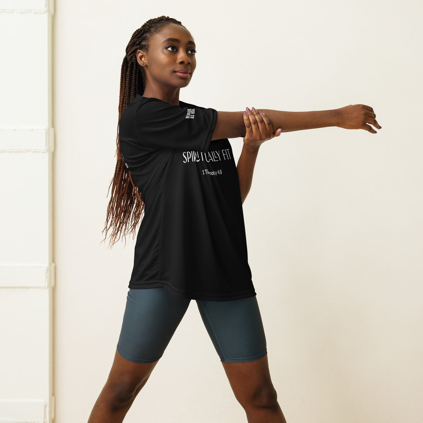 ''Spiritually Fit'' Unisex performance crew neck T-shirt