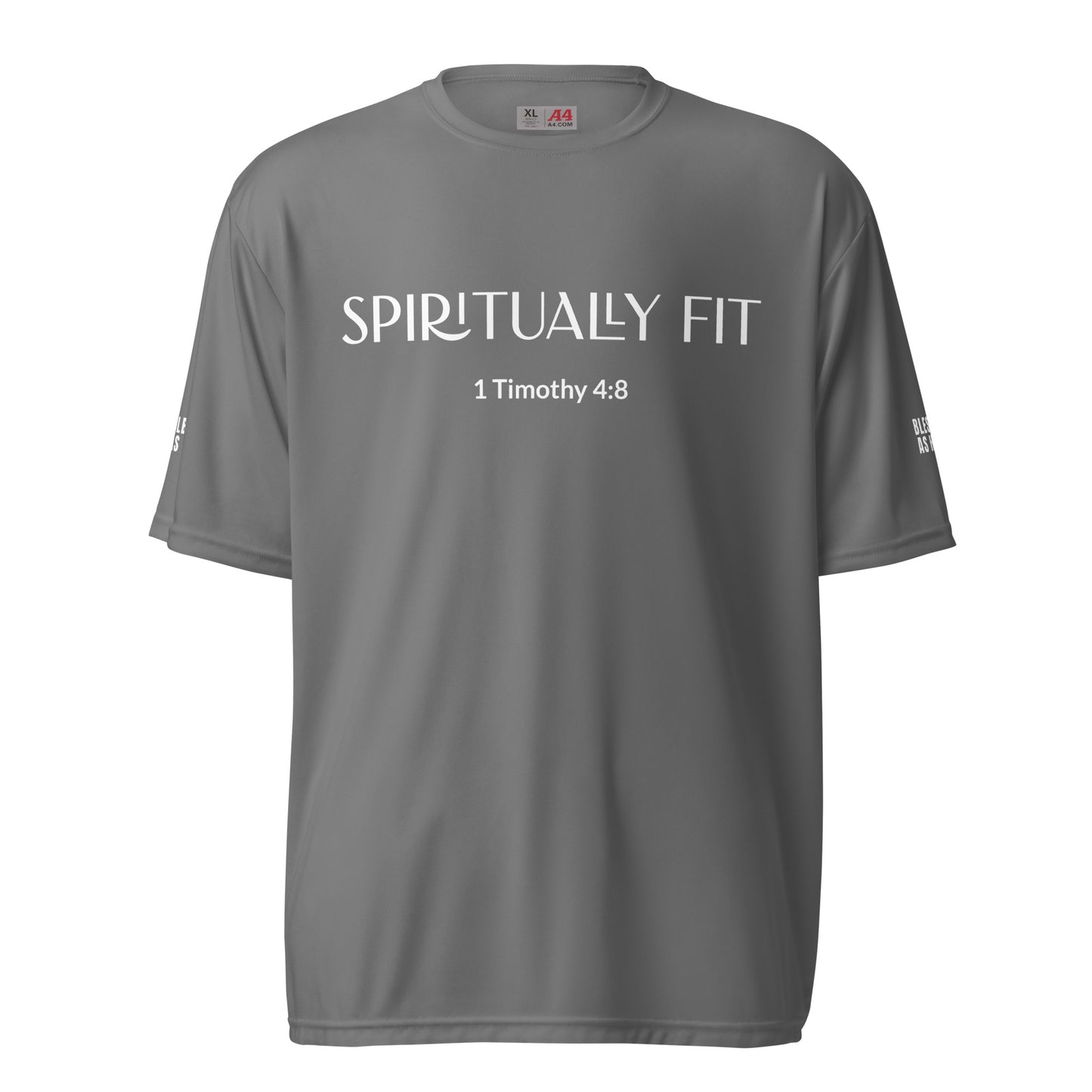 ''Spiritually Fit'' Unisex performance crew neck T-shirt