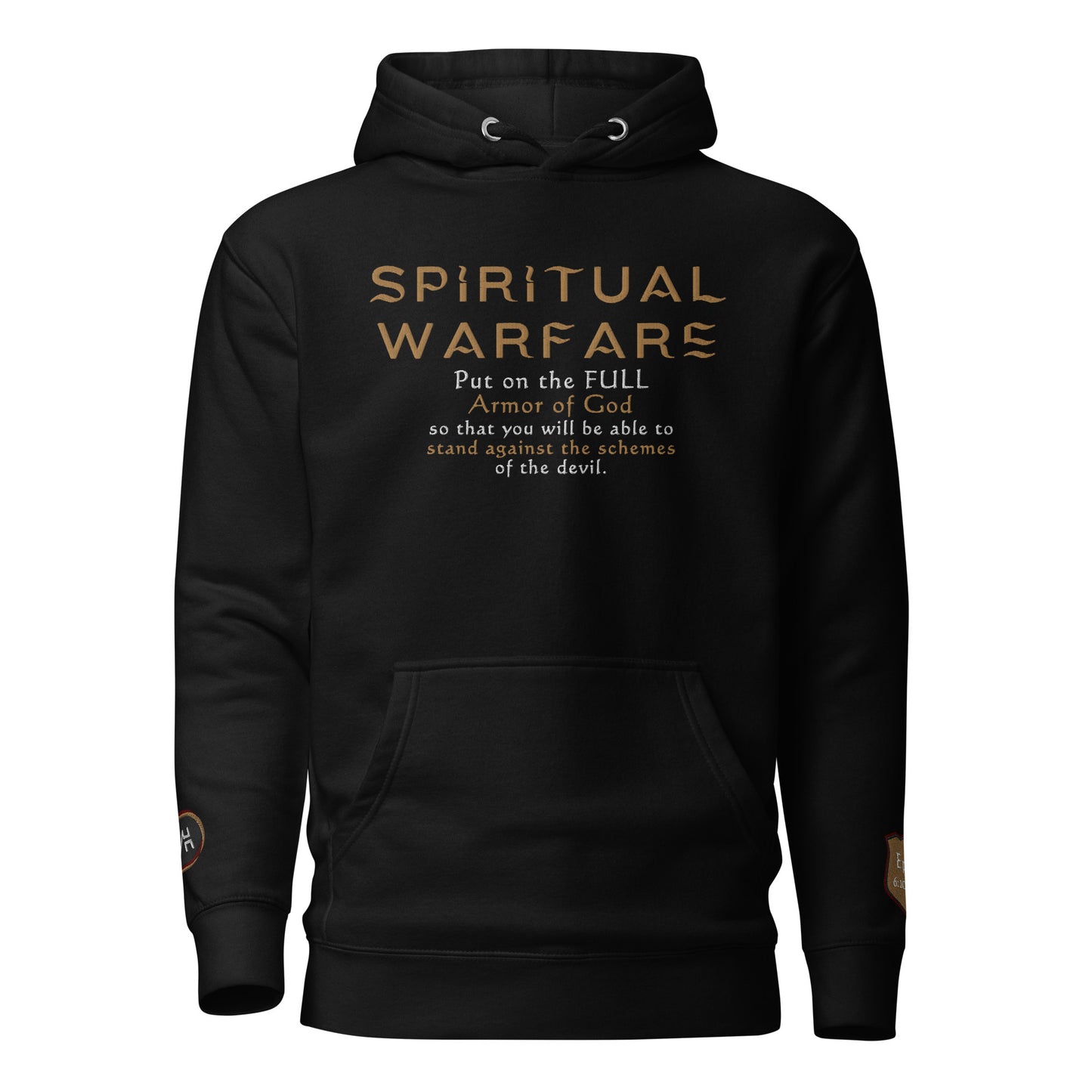 "Spiritual Warfare" Embroidered Premium Unisex Hoodie