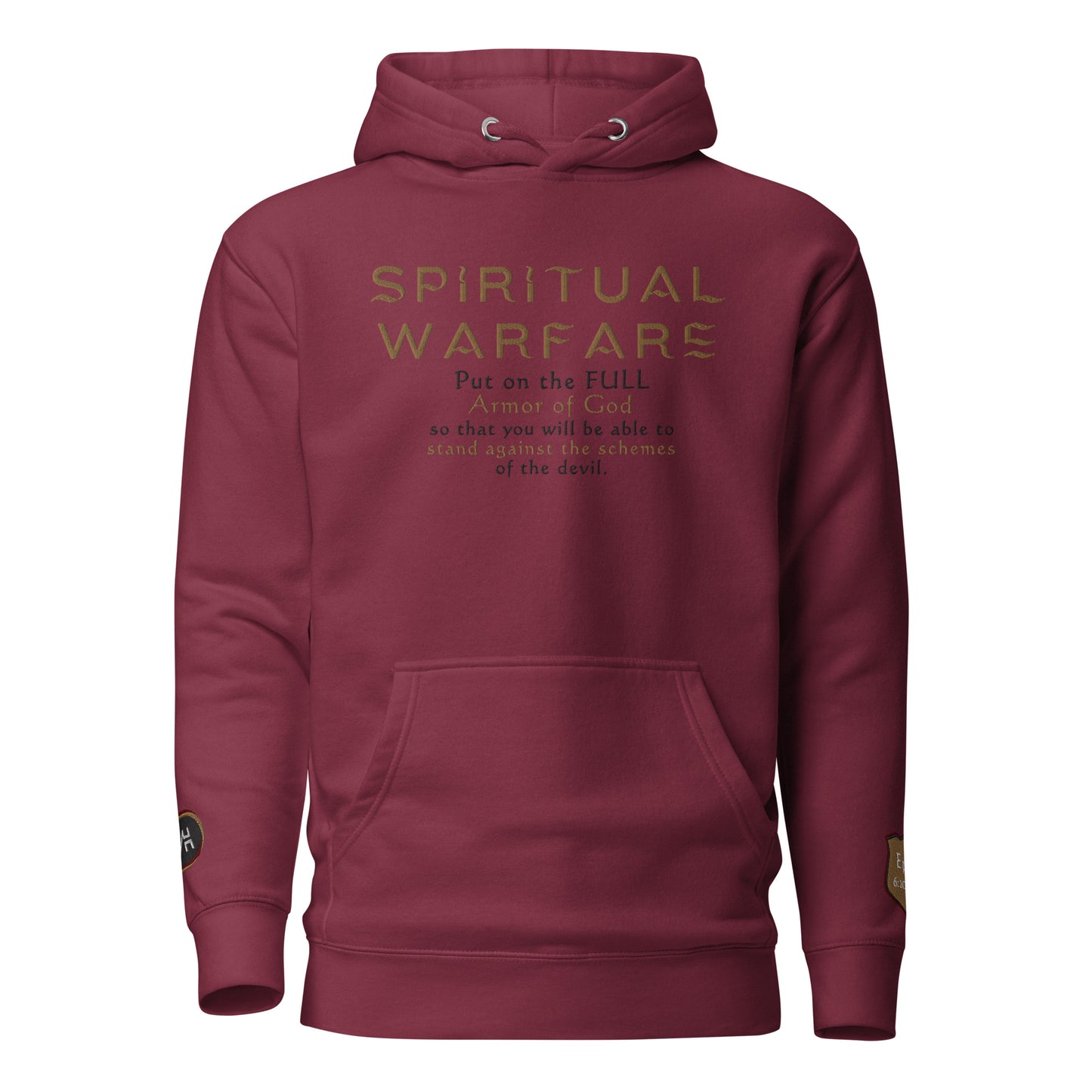 "Spiritual Warfare" Embroidered Premium Unisex Hoodie