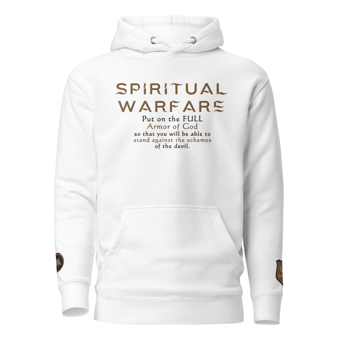 "Spiritual Warfare" Embroidered Premium Unisex Hoodie