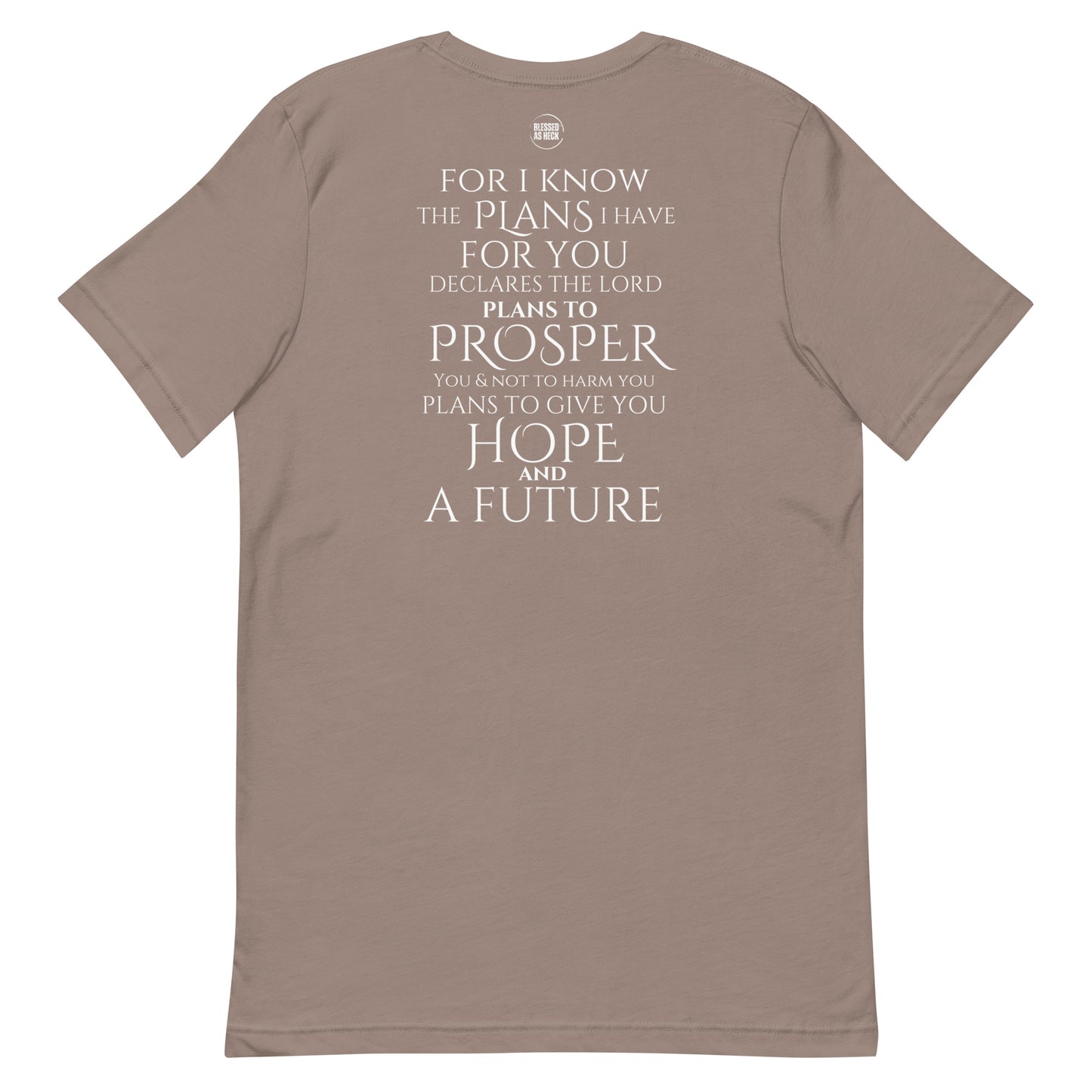 Jeremiah 29:11 Emroidered Unisex T-shirt